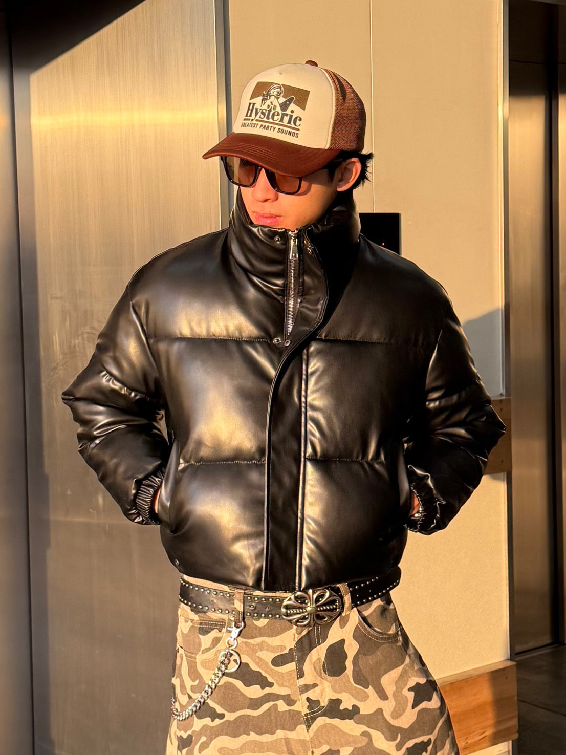 レザーライクパデットジャケット DPB90158