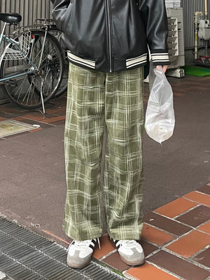 カーキーコーデュロイチェックパンツ DPB64048