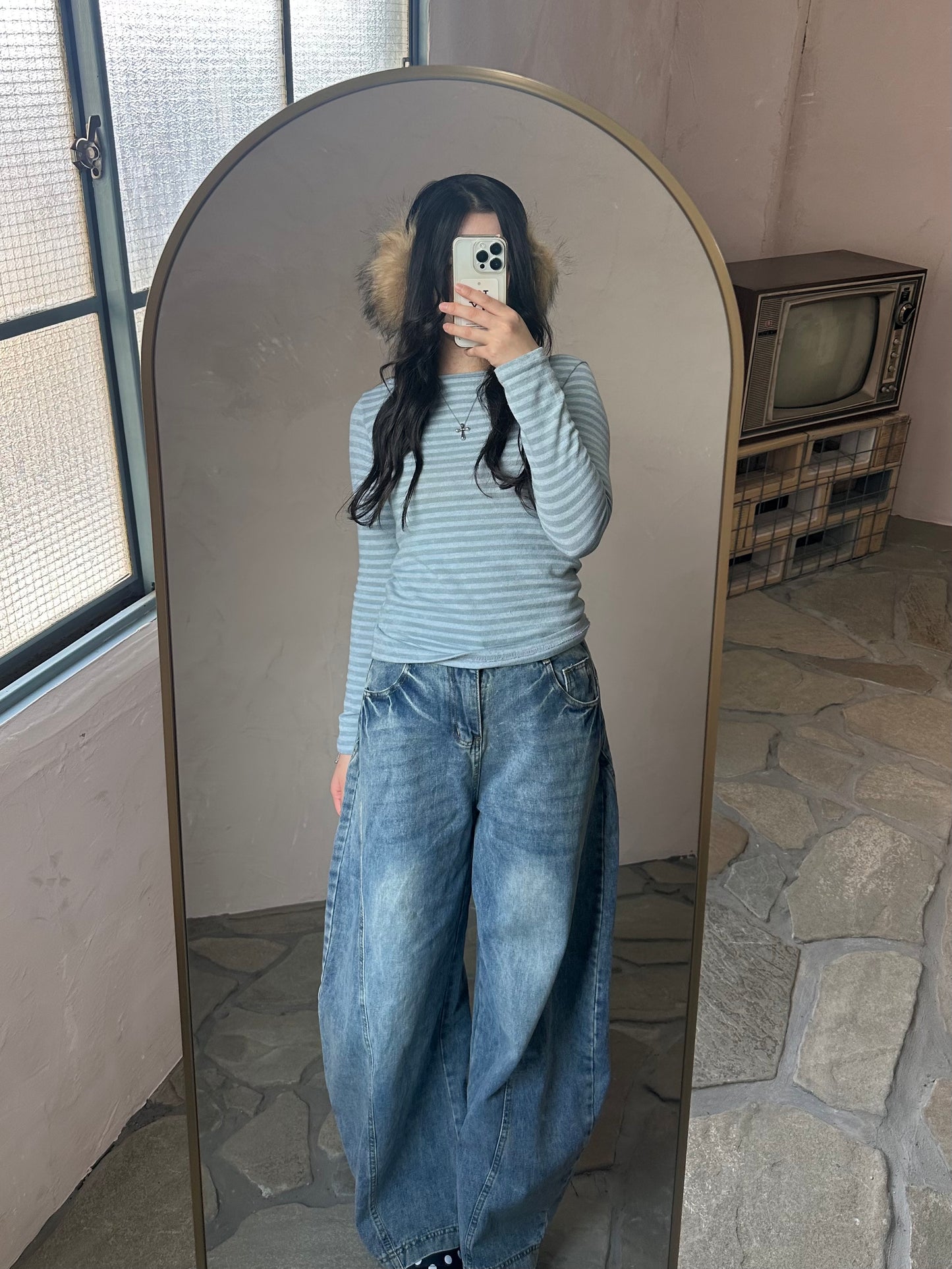 ワイドデニムパンツ DPB95062