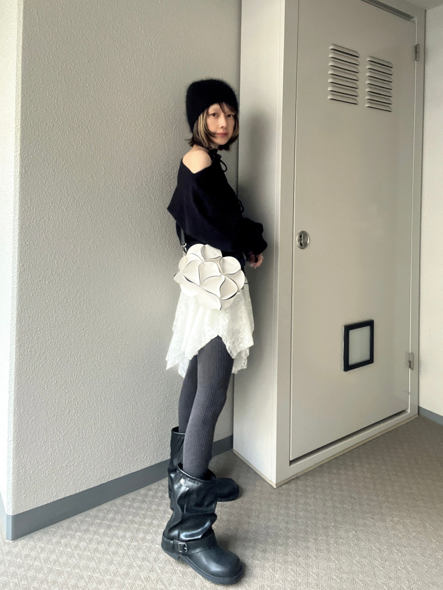 ミドル丈ルーズブーツ DPB79214