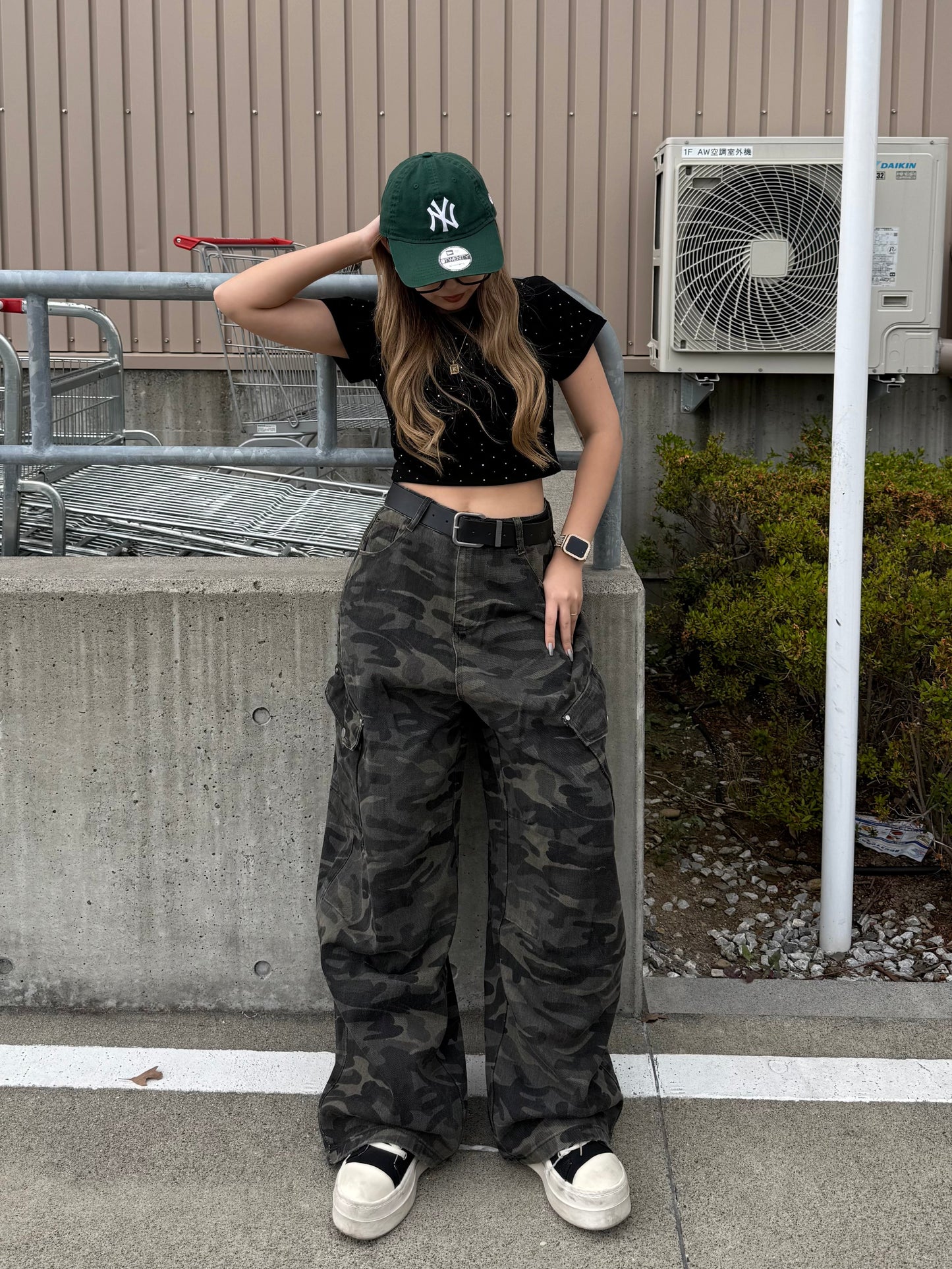 カモフラワイドパンツ DPB73493