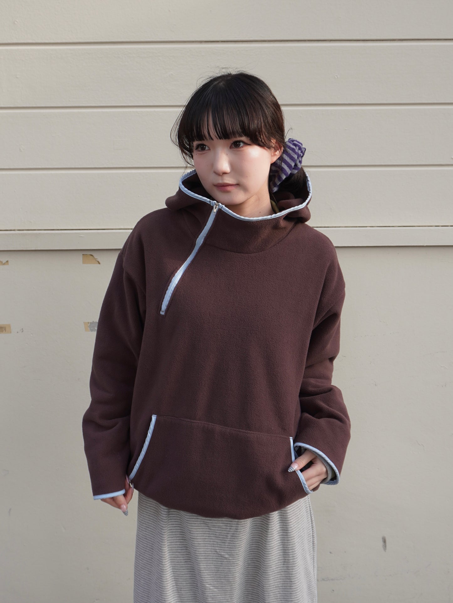 ポイントカラーフリースパーカー DPB85449