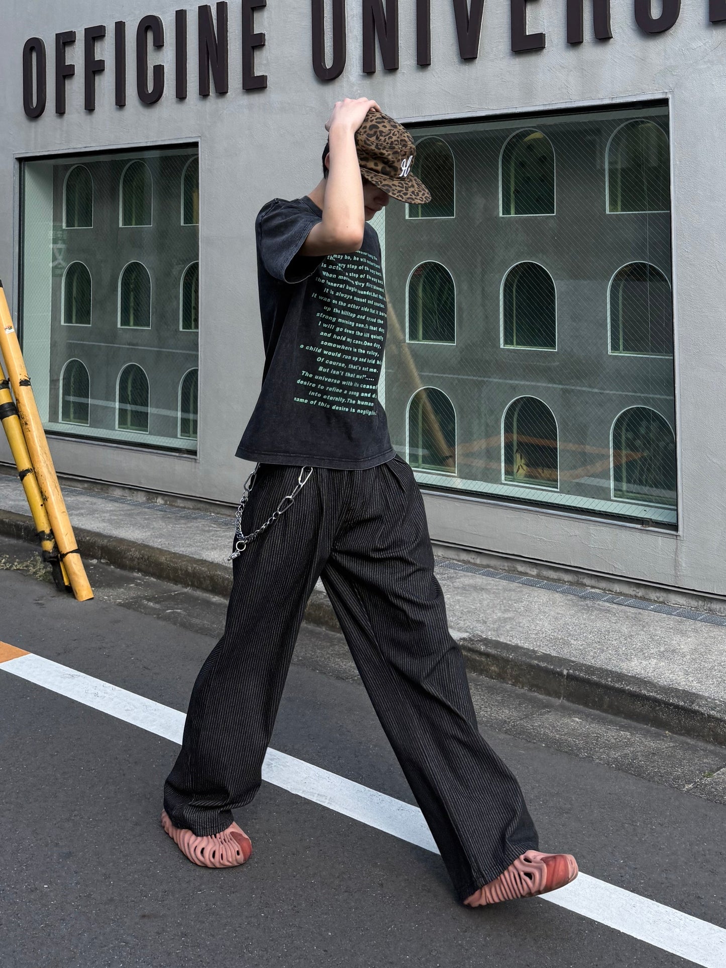 ウエストタックストライプパンツ DPC05019