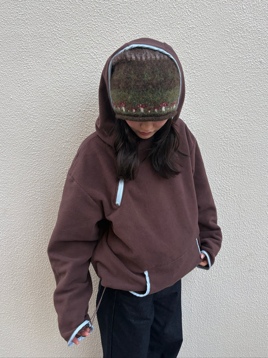 バイカラーフードフリース DPA43741