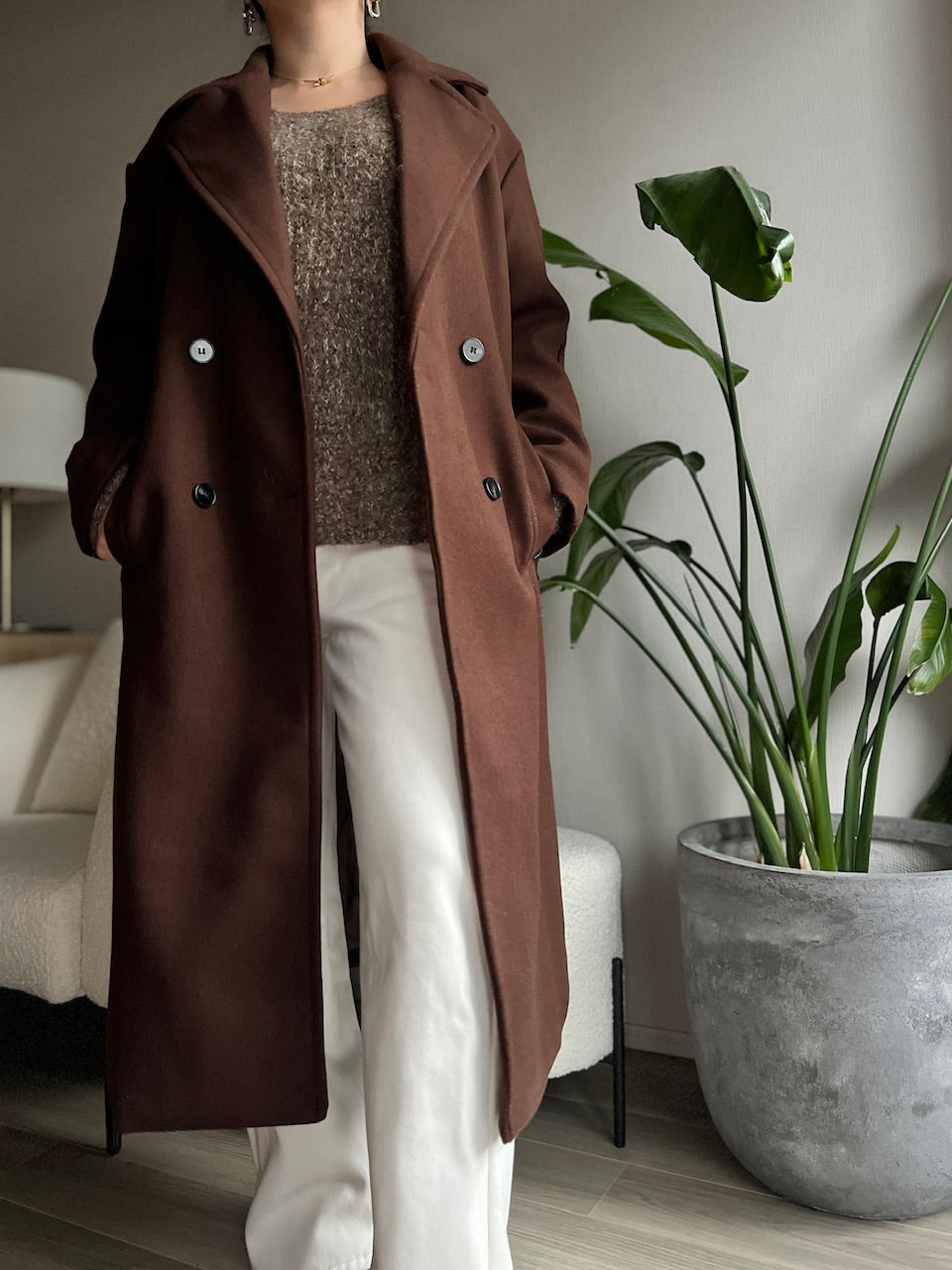 ダブルボタンチェスターコート DPB56359