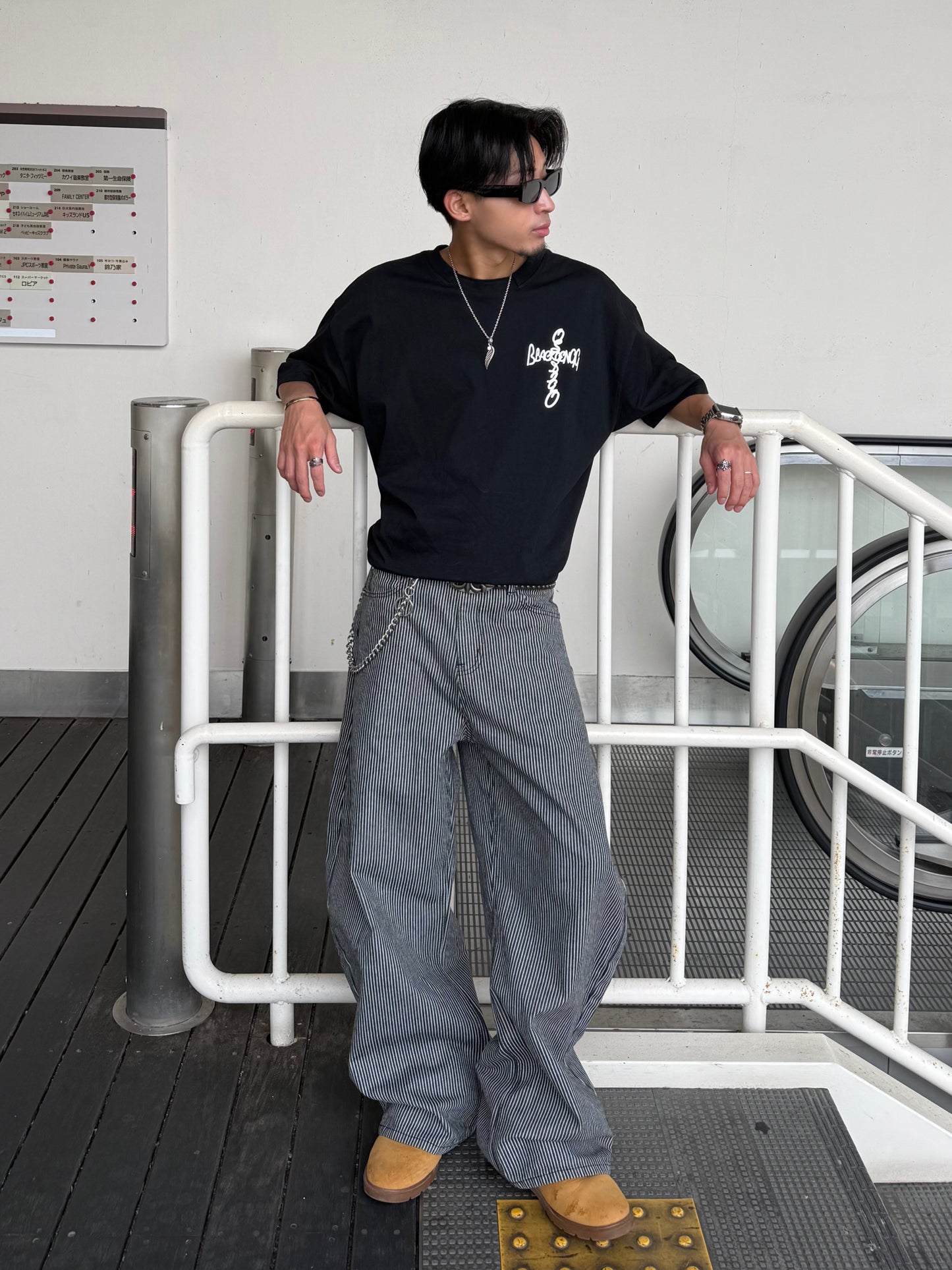 ストライプデニムパンツ DPB90222