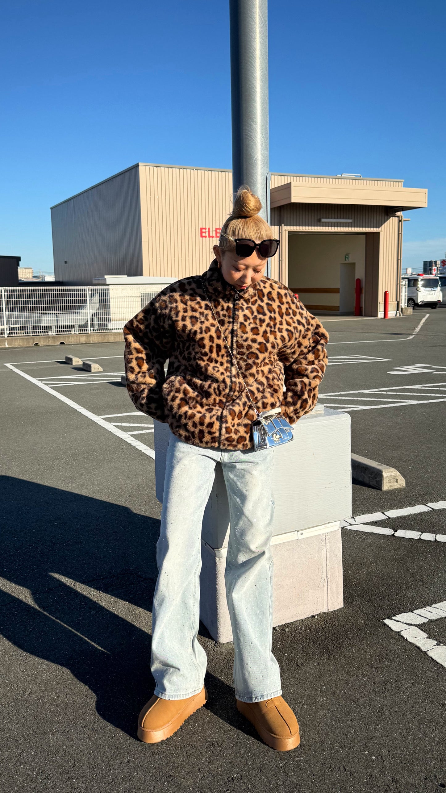 リバーシブルレオパードジャケット DPB73508