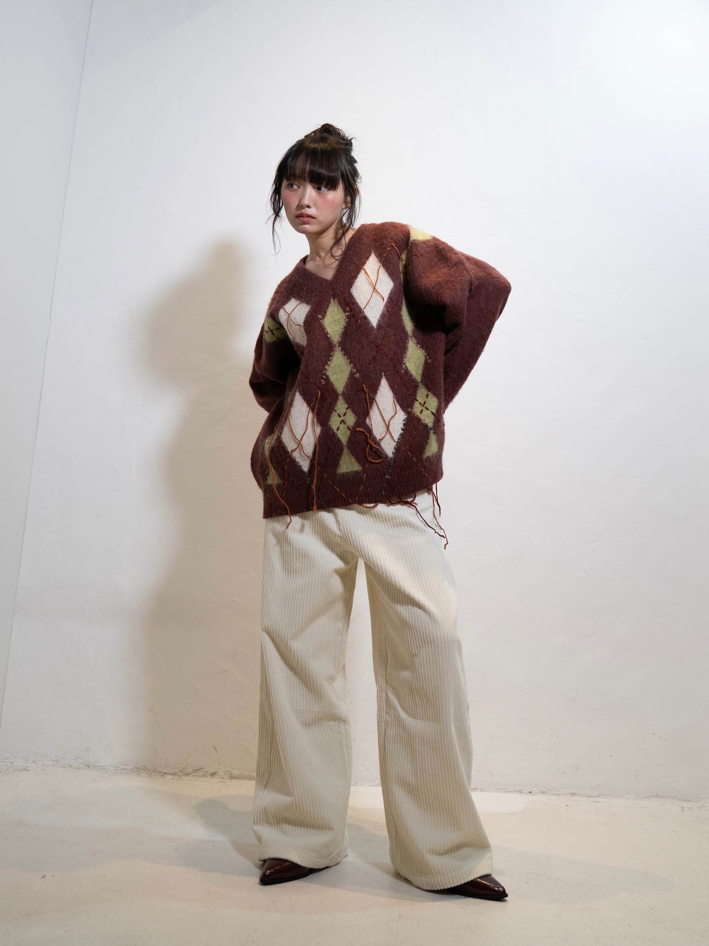 コーデュロイワイドパンツ DPC02008