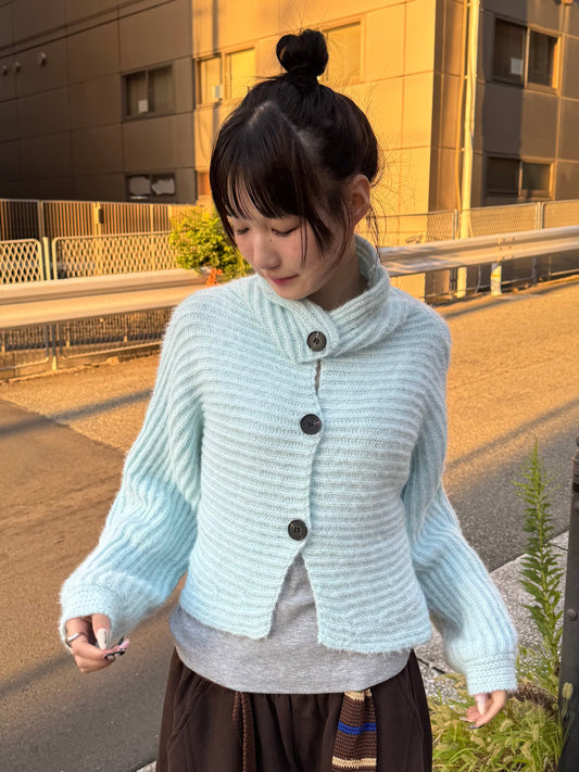 ハイネックフロントボタンニット DPB85398