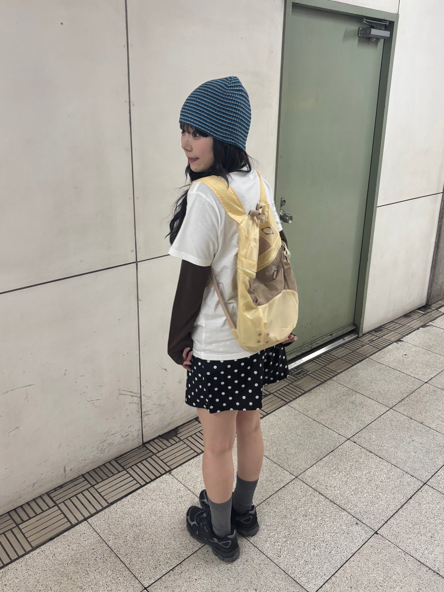 イエローナイロンリュックサック DPB89008