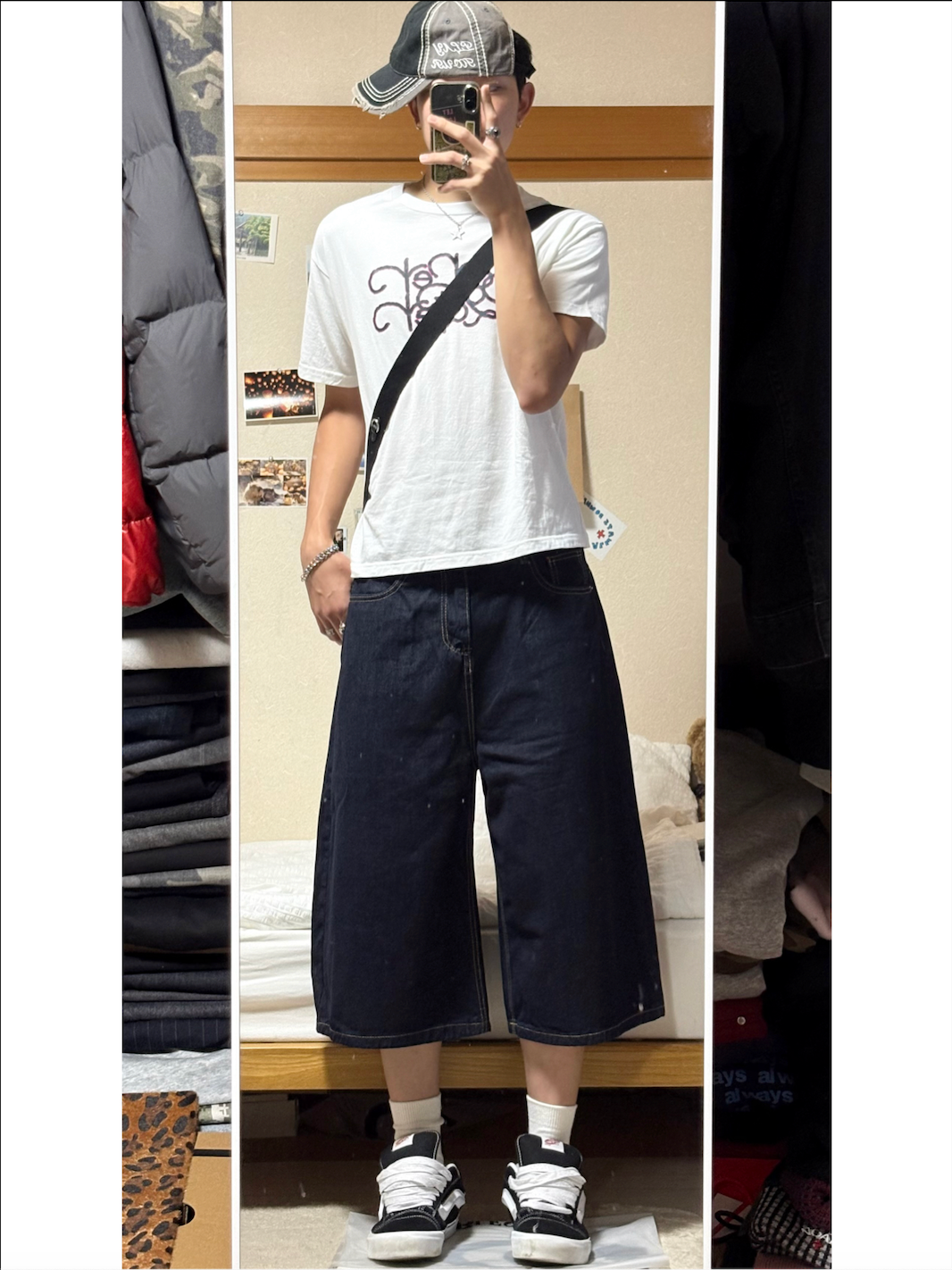 ワイドデニムハーフパンツ DPC10032