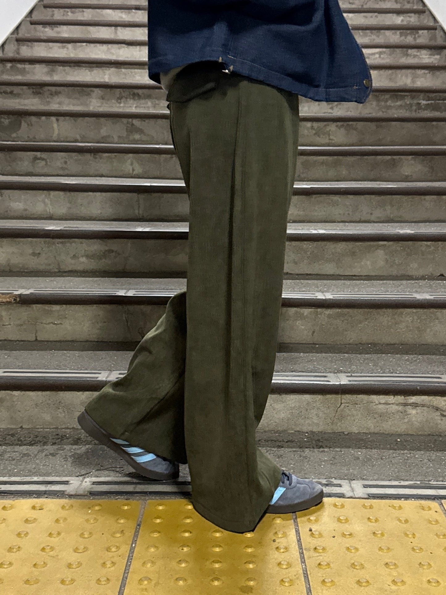 カーキワイドパンツ DPC01017