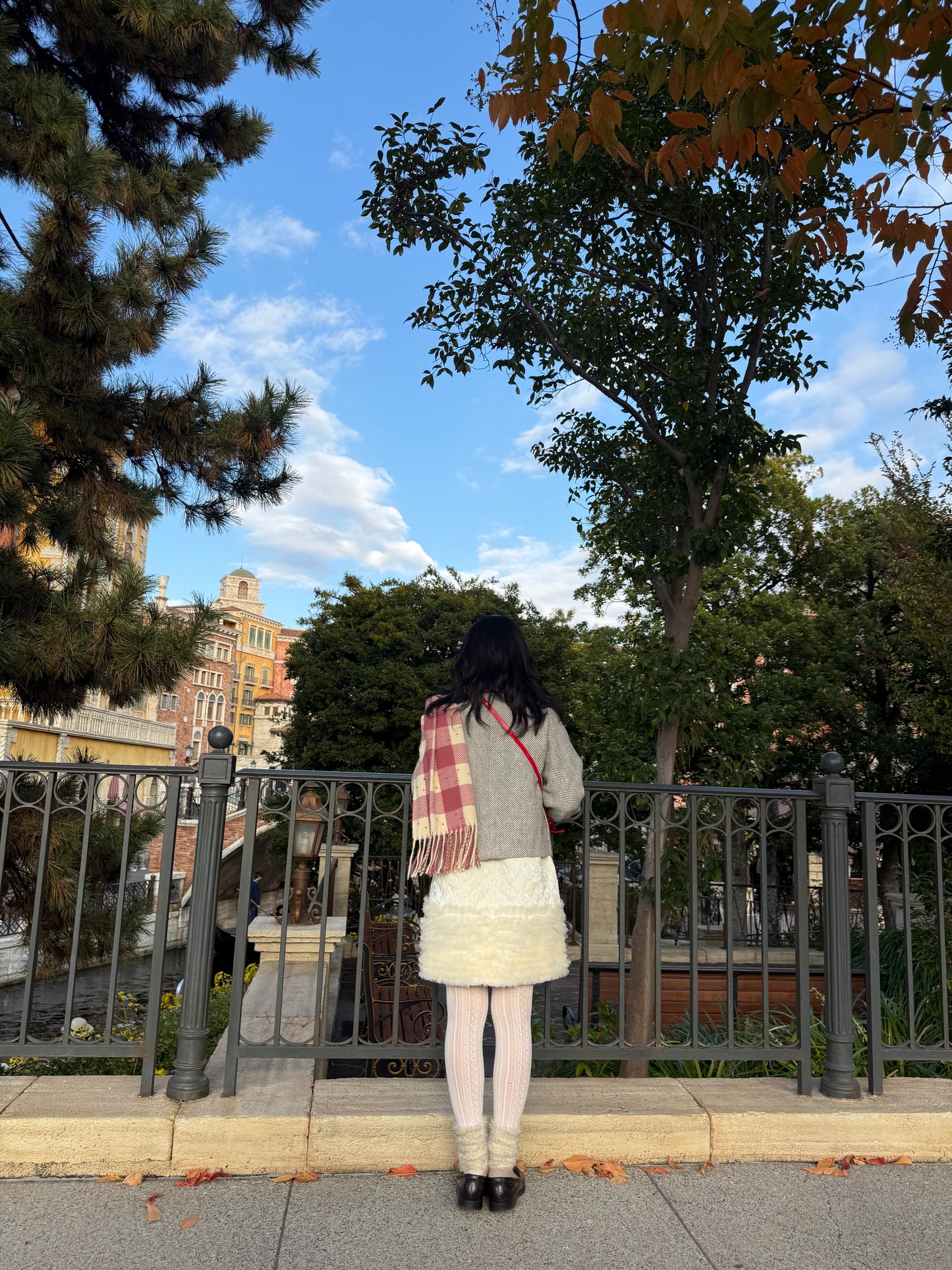 カラーチェックマフラー DPA43727