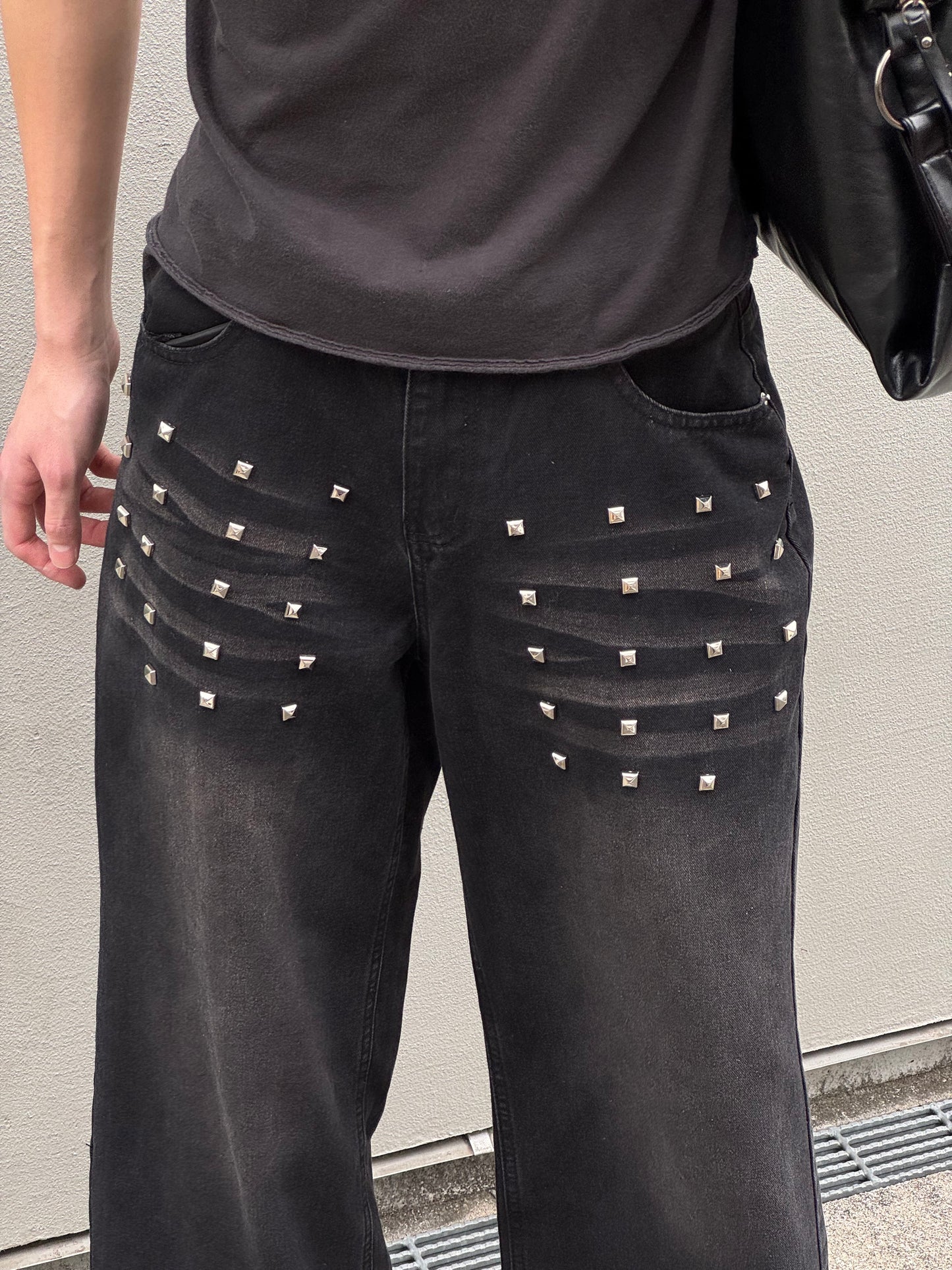 フロントスタッズデニムパンツ DPC05001