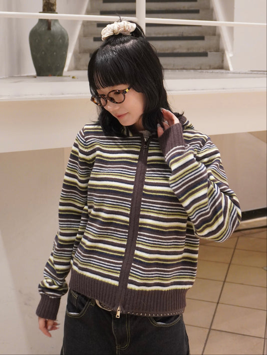 【即納】ボーダーダブルジップパーカー DPB85403S