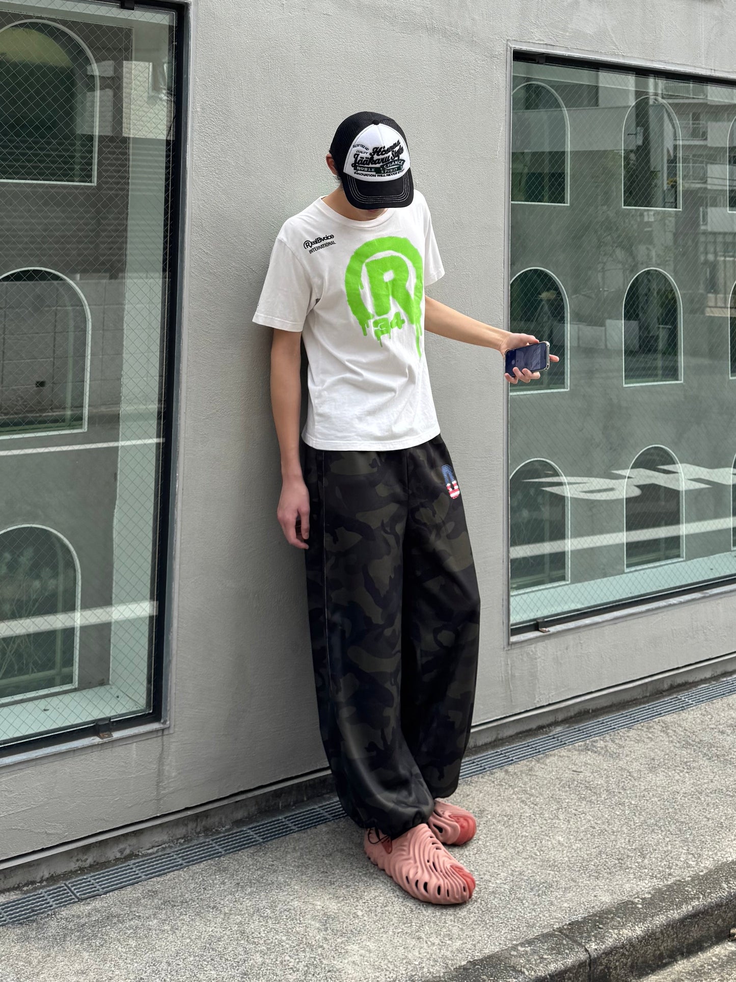 カモフラワイドスウェットパンツ DPC05008