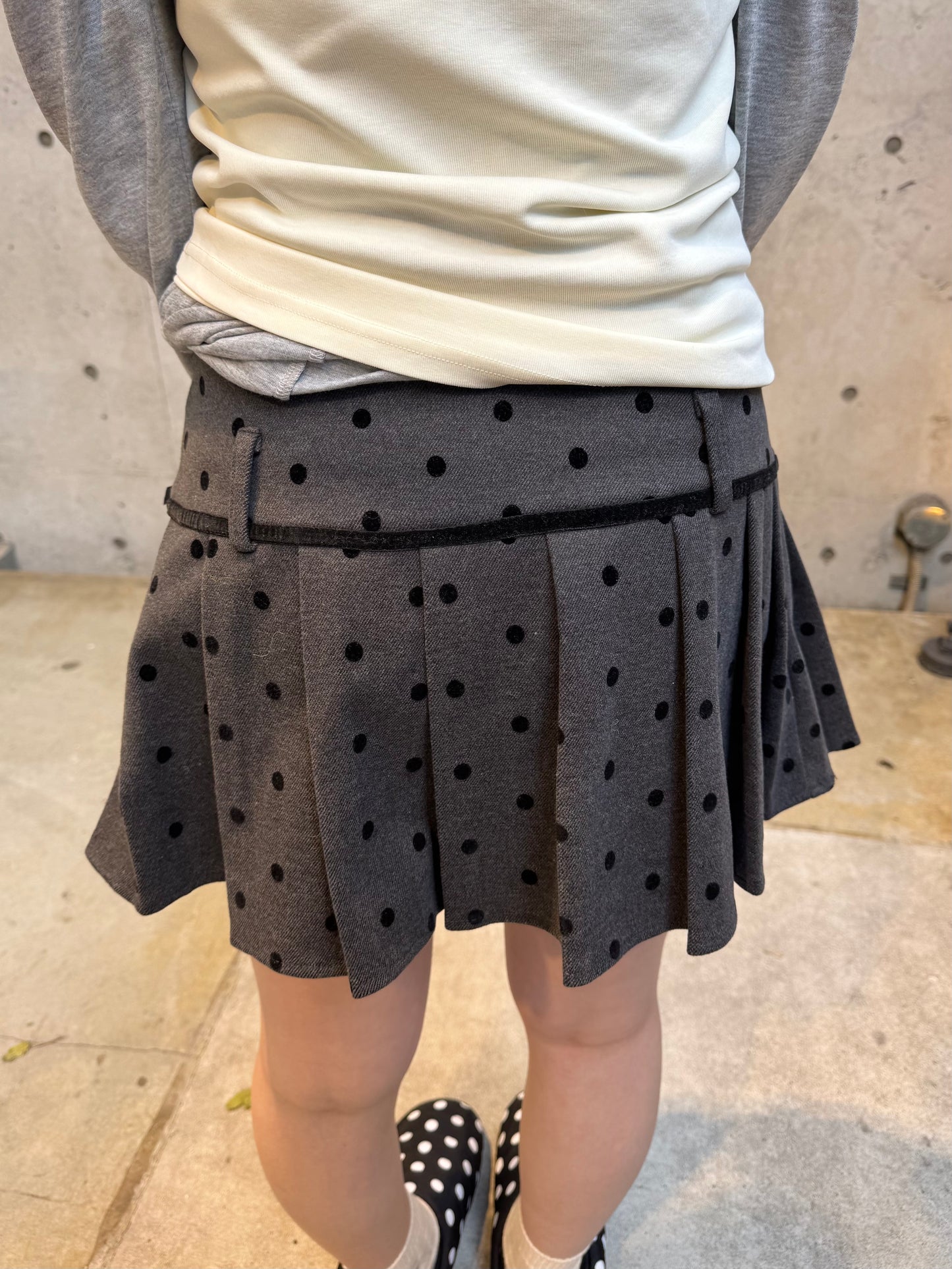 ドットプリーツミニスカート DPB85137