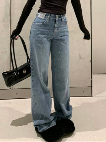 ストーンデニムパンツ DPB74118