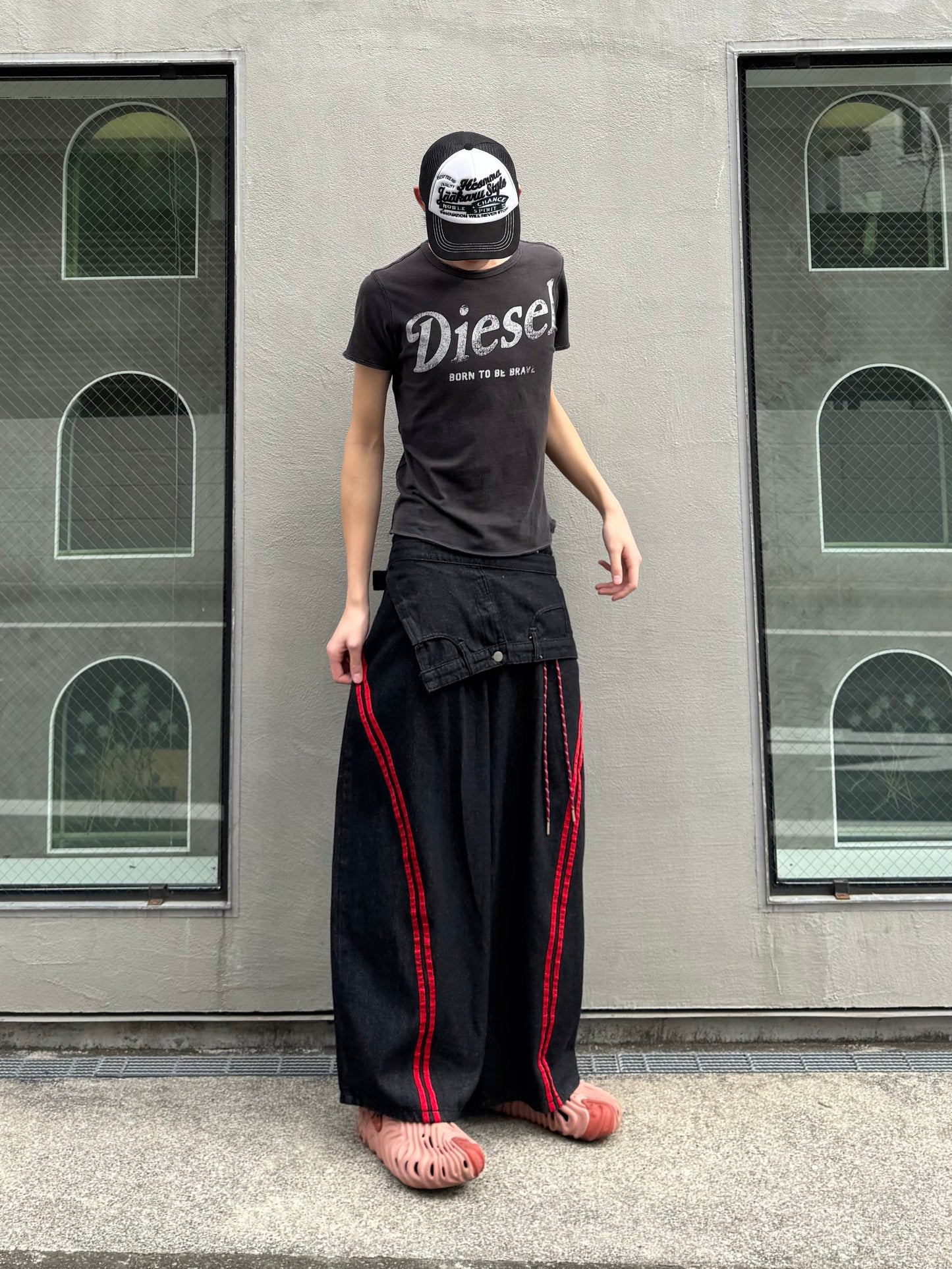 ウエストレイヤードデニムパンツ DPC05035