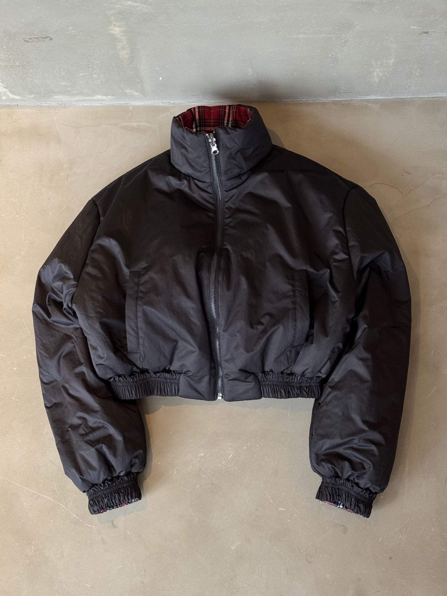 リバーシブルチェックダウンジャケット DPB91054