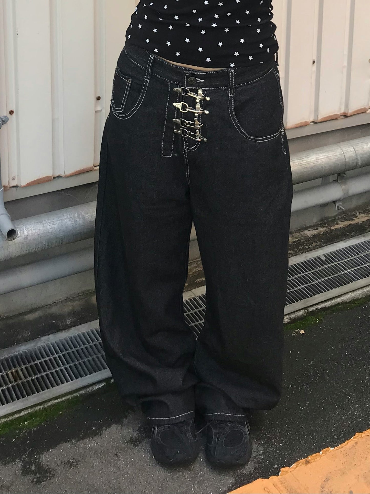 フロントデザインバギーパンツ DPB89251