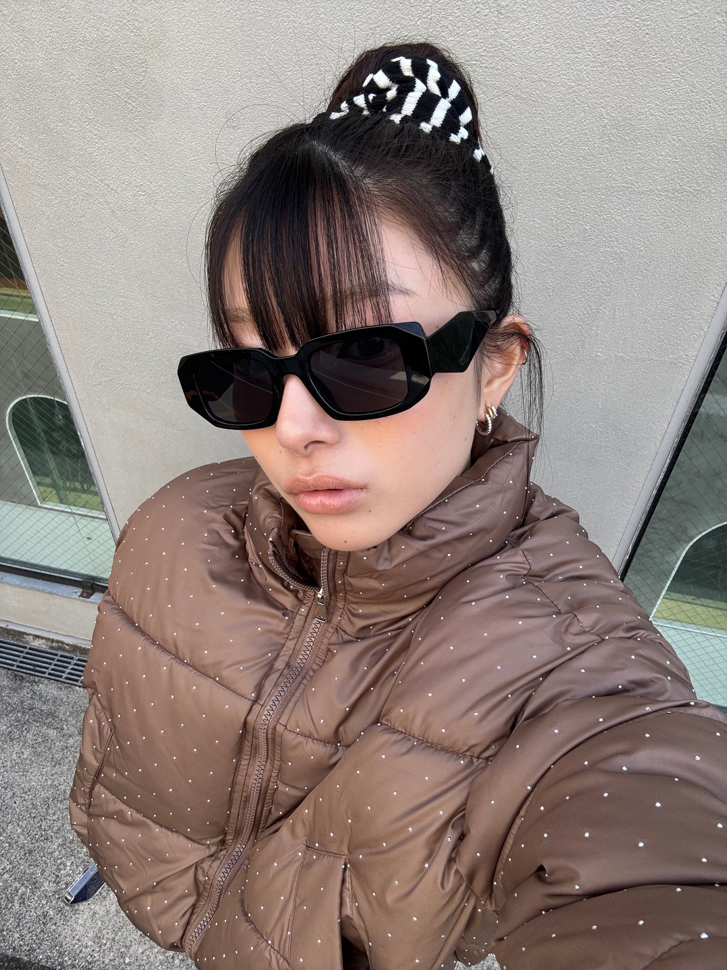 ラメショートダウンジャケット DPB86154