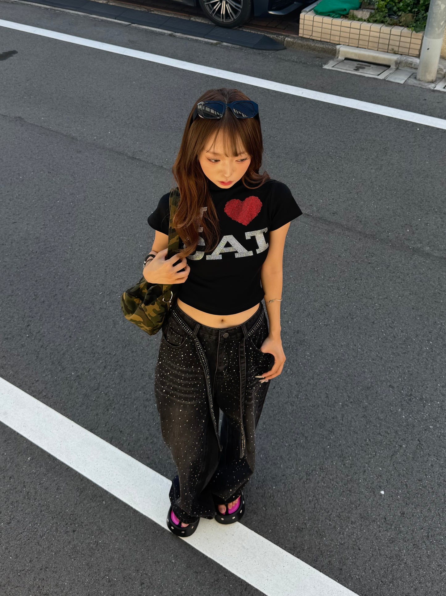 アイラブキャットTシャツ DPB86083
