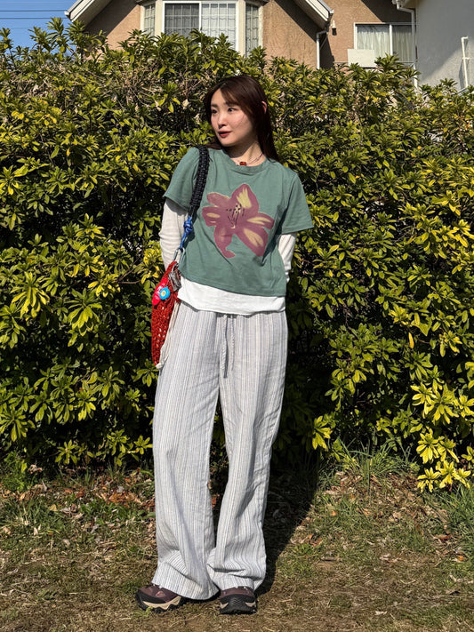 ビッグフラワープリントTシャツ DPB78147