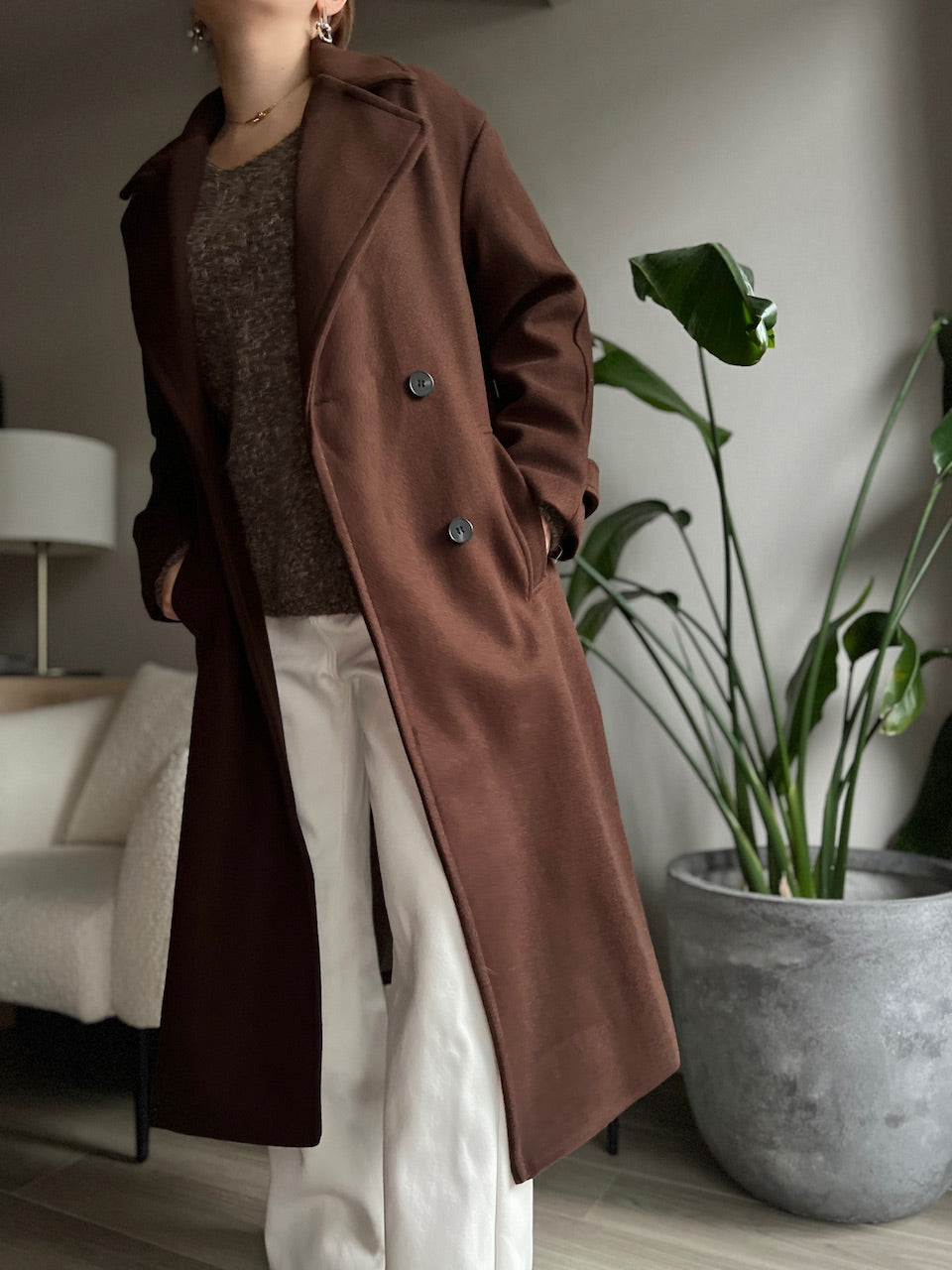 ダブルボタンチェスターコート DPB56359