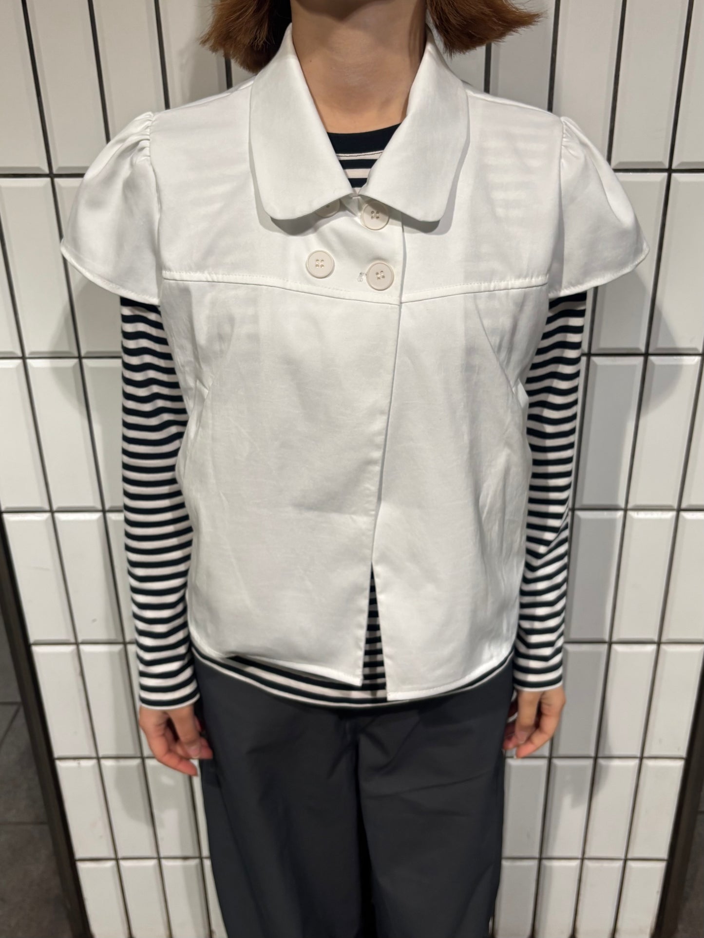 フロントボタンブラウス DPC04006