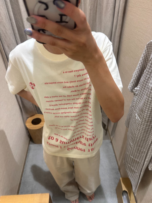 オーバーレタリングTシャツ DPC07047