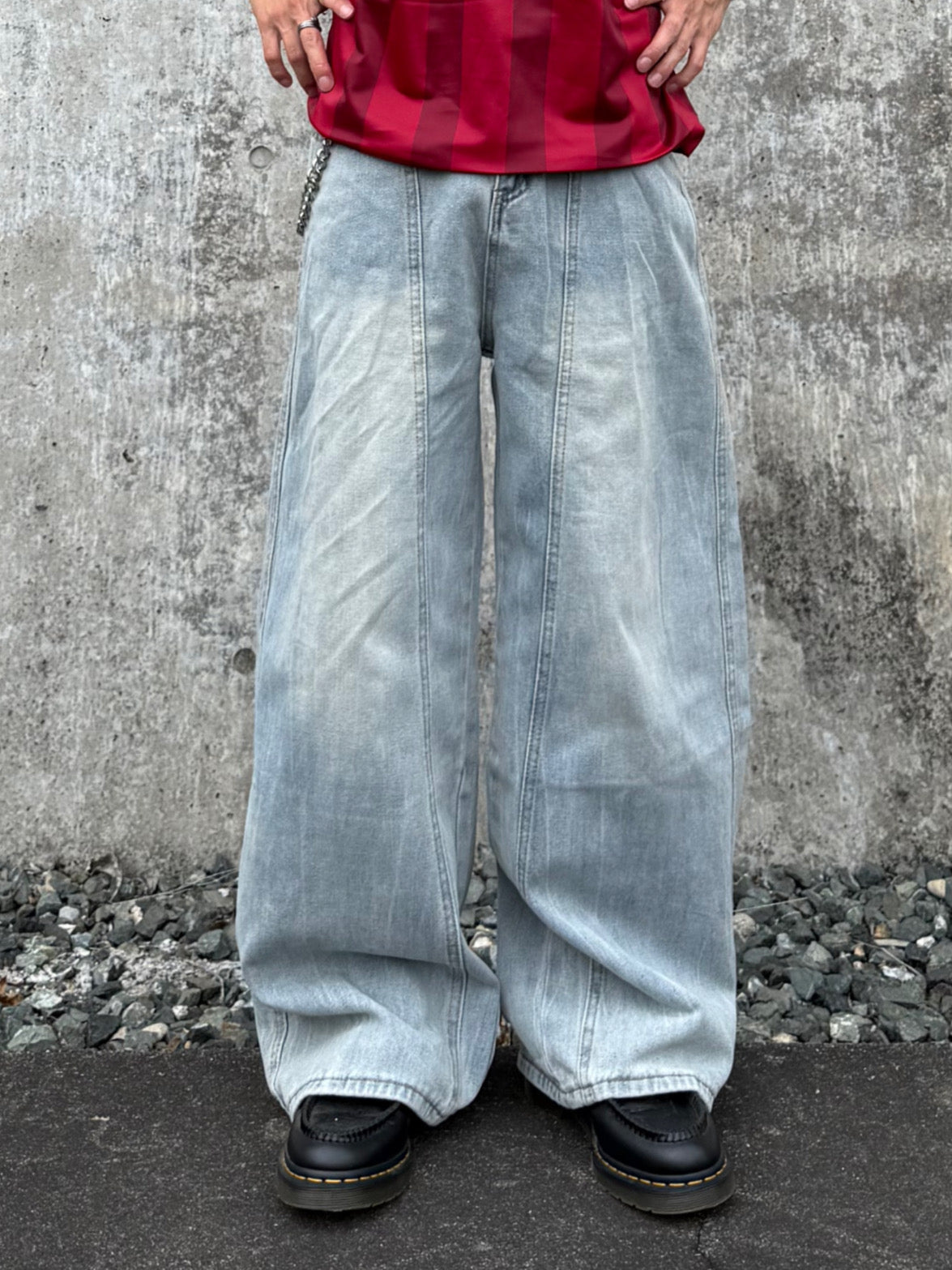 kenshin_ライトカラーワイドデニムパンツ DPB73403