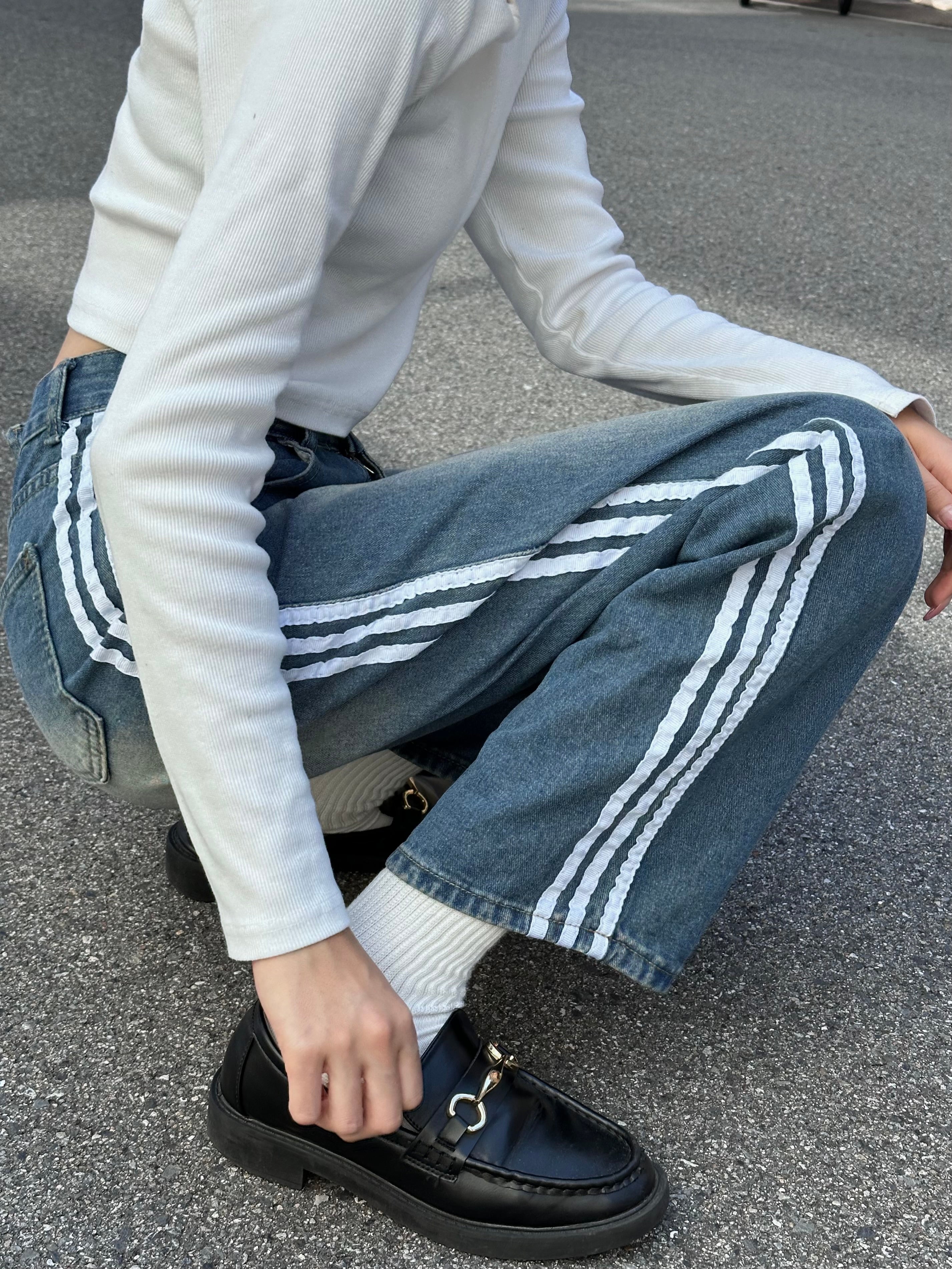 CHANEL デニムパンツ　サイドライン サイドラインデニムパンツ DPB81010 – CRAMMY
