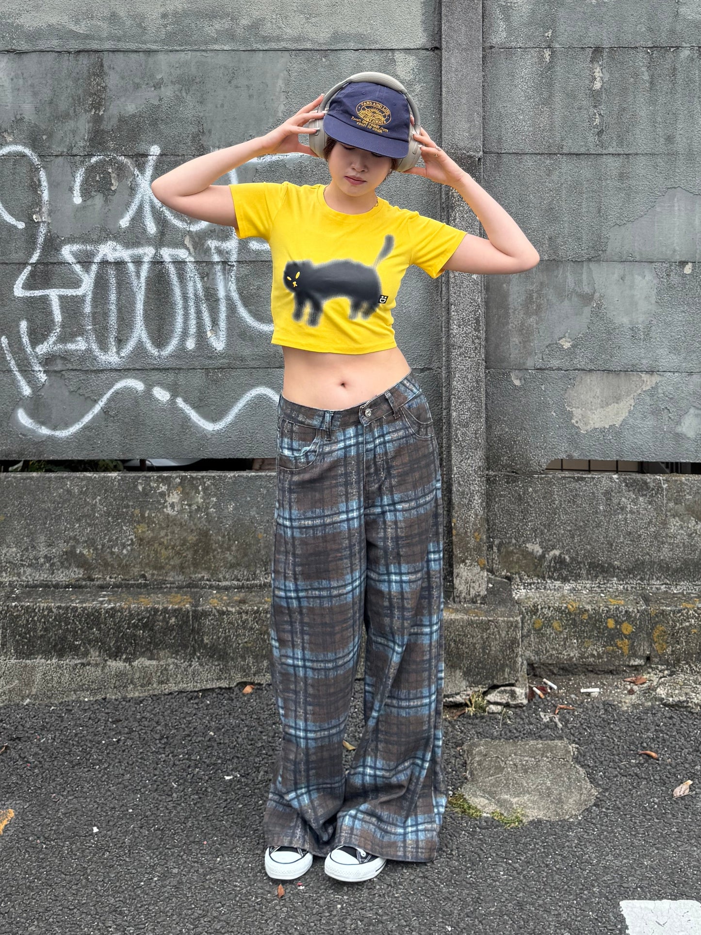 キャットプリントTシャツ DPB91117