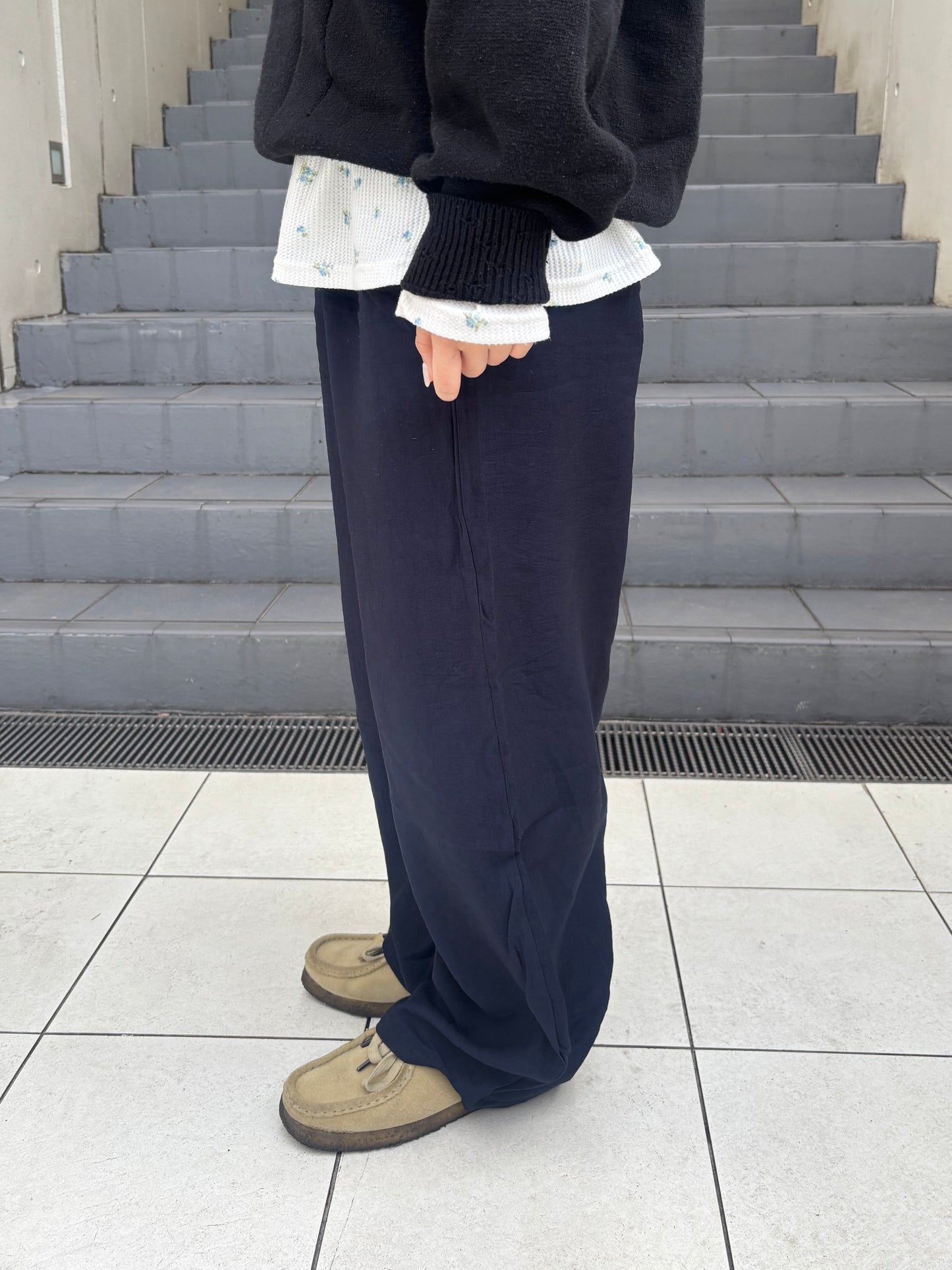 リネンソフトワイドパンツ DPC04031