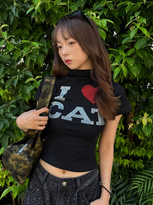 アイラブキャットTシャツ DPB86083