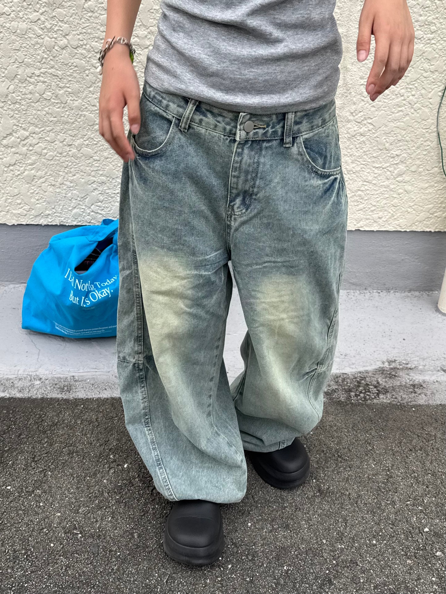ウォッシュバルーンデニムパンツ DPB85274