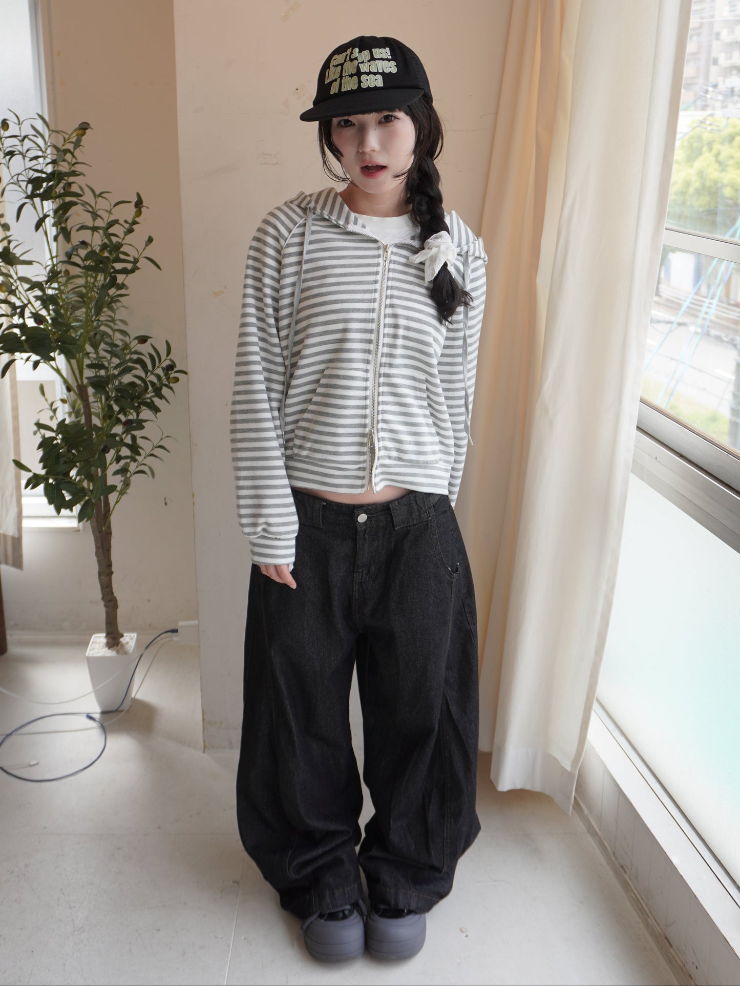 センターラインワイドデニムパンツ DPB85501