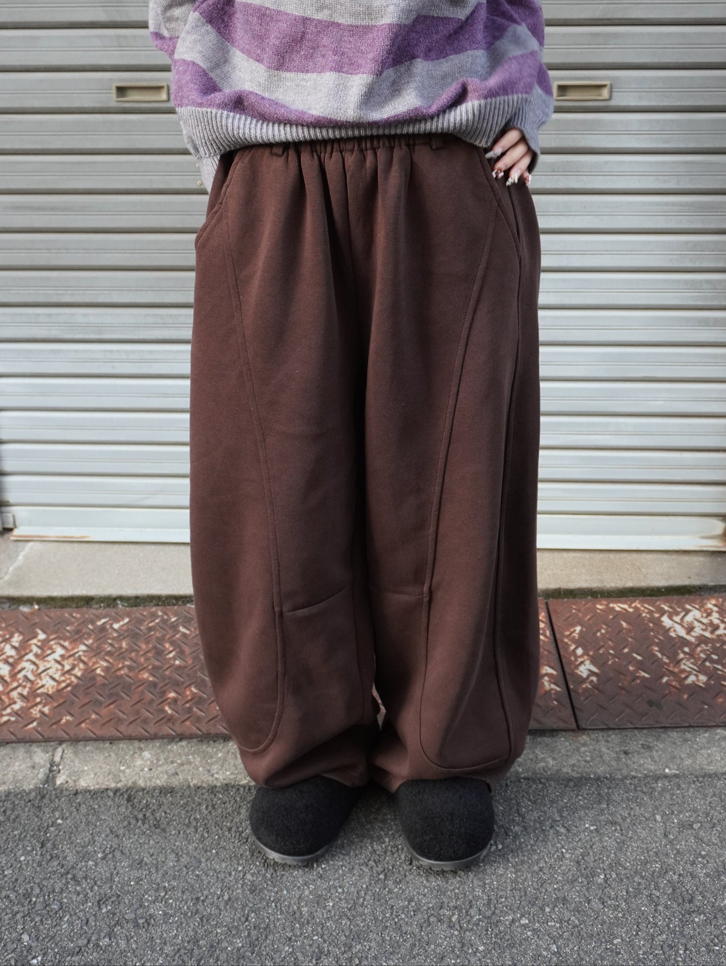 ニットベルトバルーンスウェットパンツ DPB85360