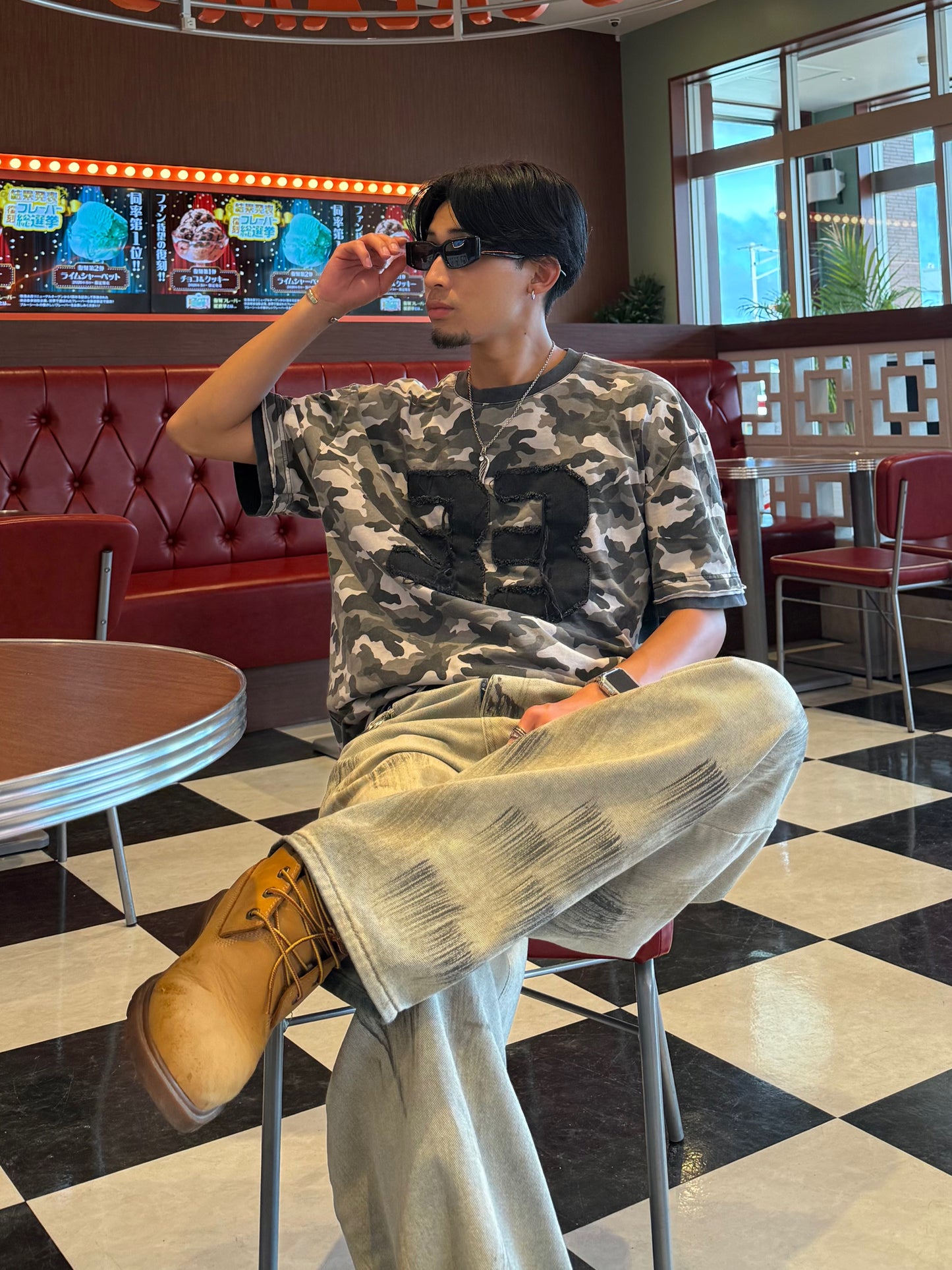 カモフラヴィンテージオーバーTシャツ DPB90230