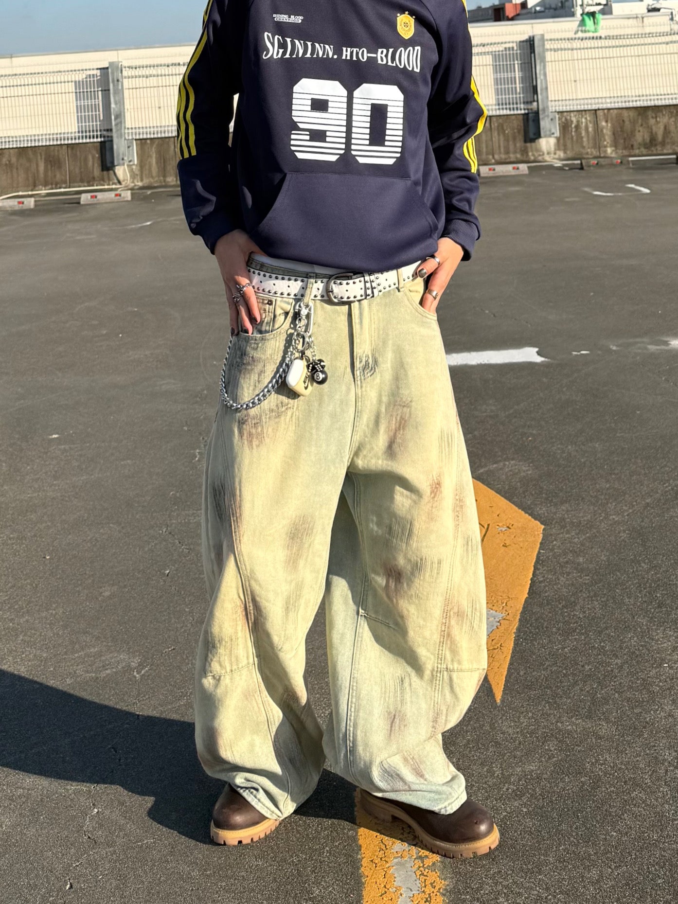 ダメージデザインデニムパンツ DPB90051