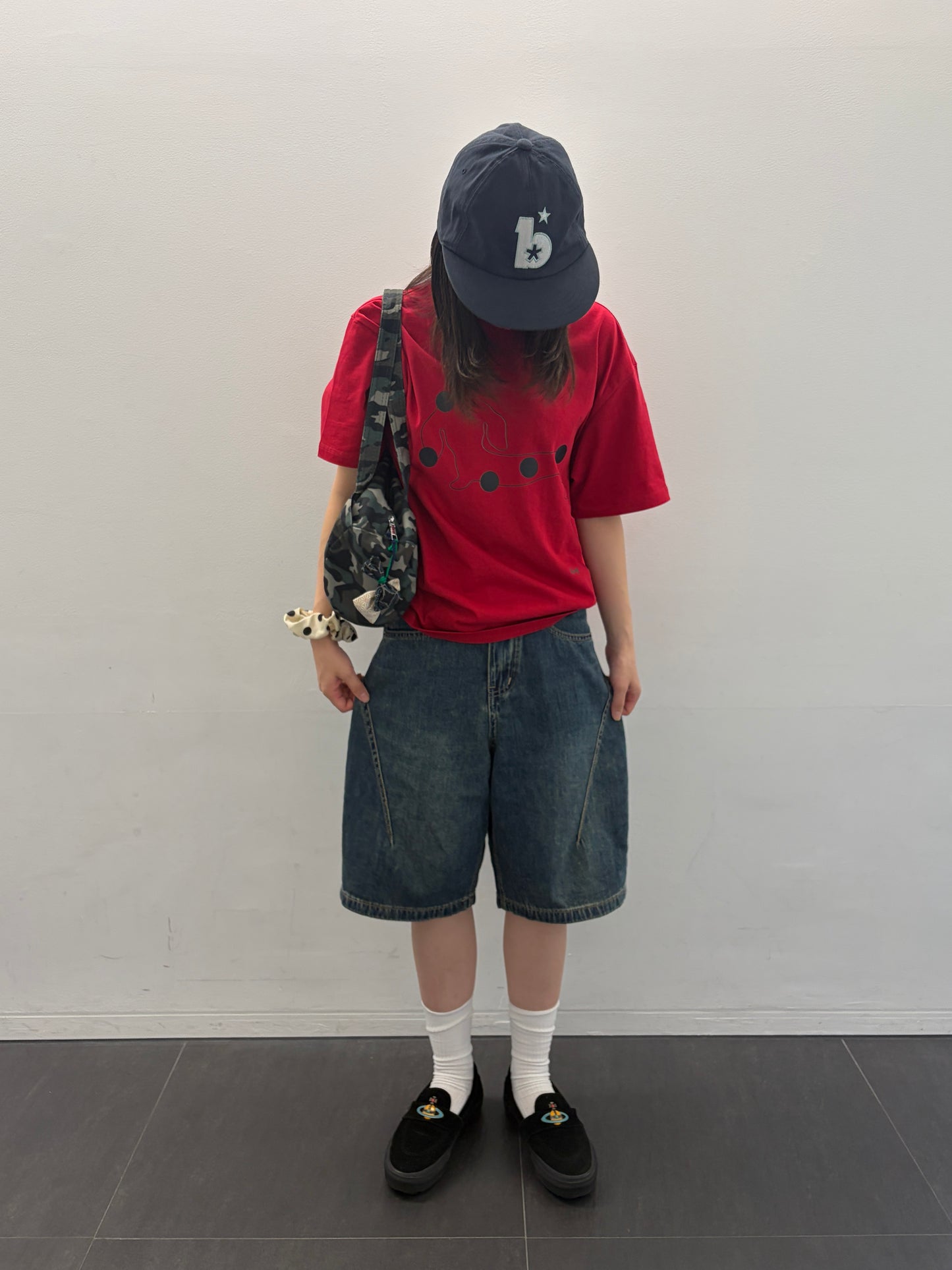 カーブデニムハーフパンツ DPB99124