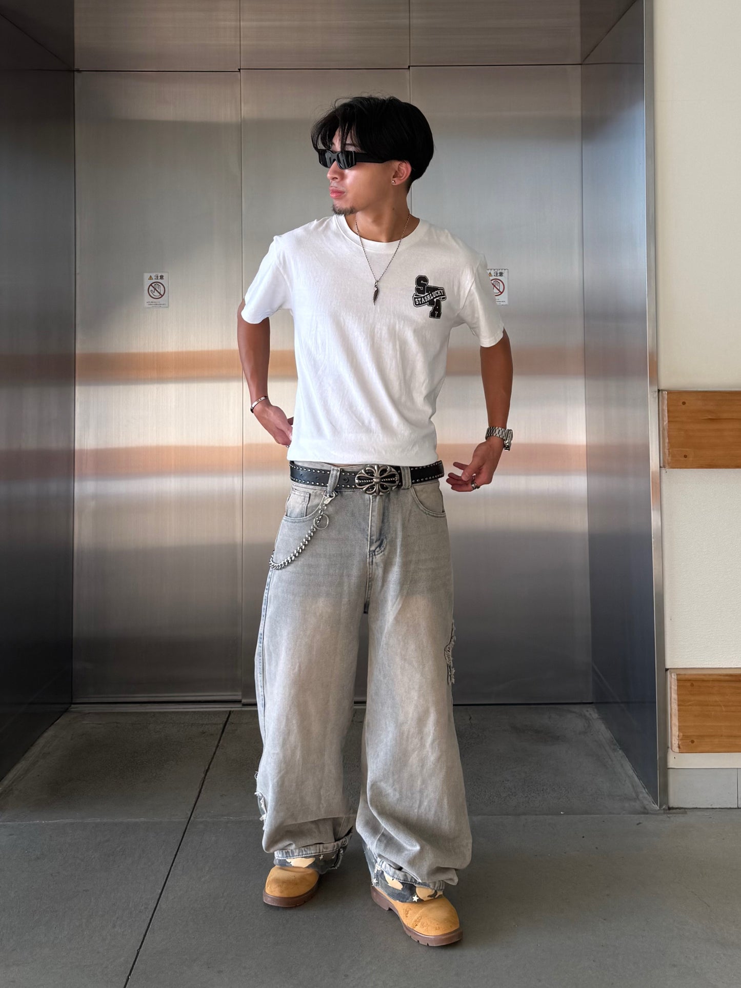 バックポイントカモフラデニムパンツ DPB90212