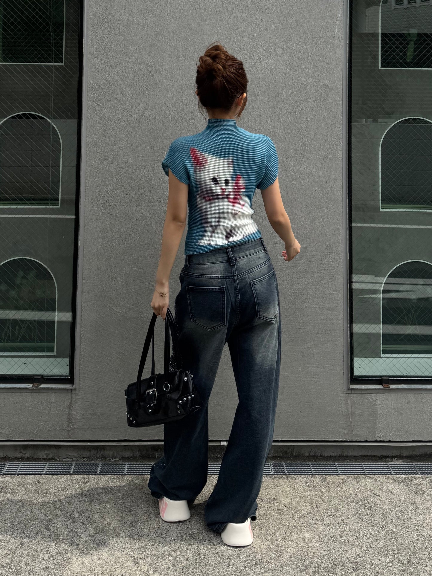 ラメウォッシュデニムパンツ DPB86245