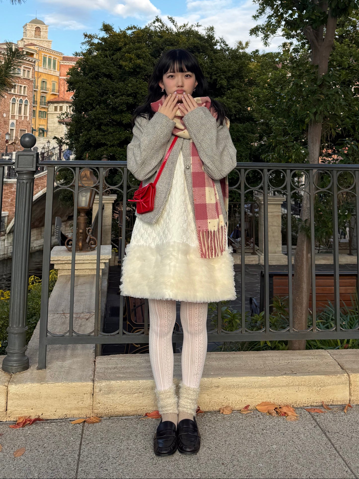 キルティングファーワンピース DPA43712