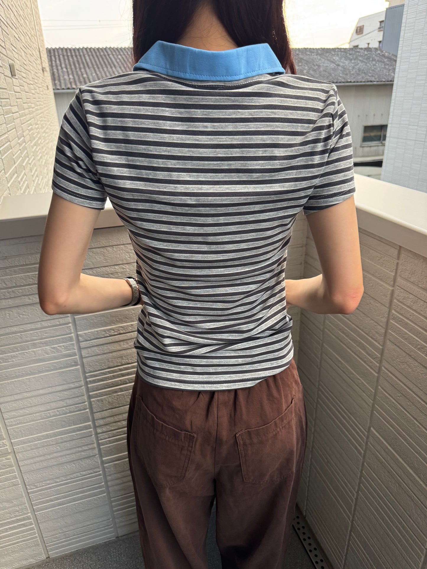 ボーダーポロTシャツ DPC07034