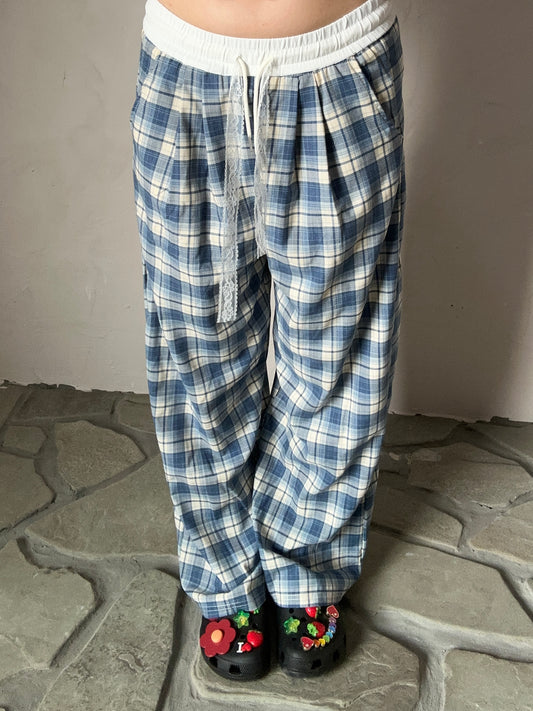 チェックレイヤードパンツ DPB95009