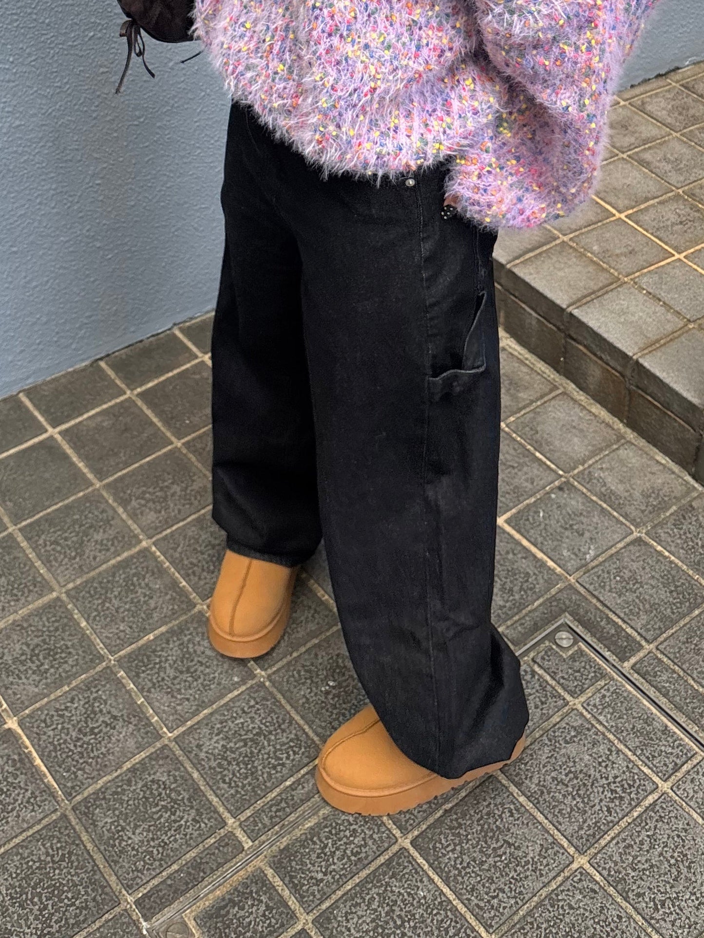 バッククロスオーバーデニムパンツ DPB89147