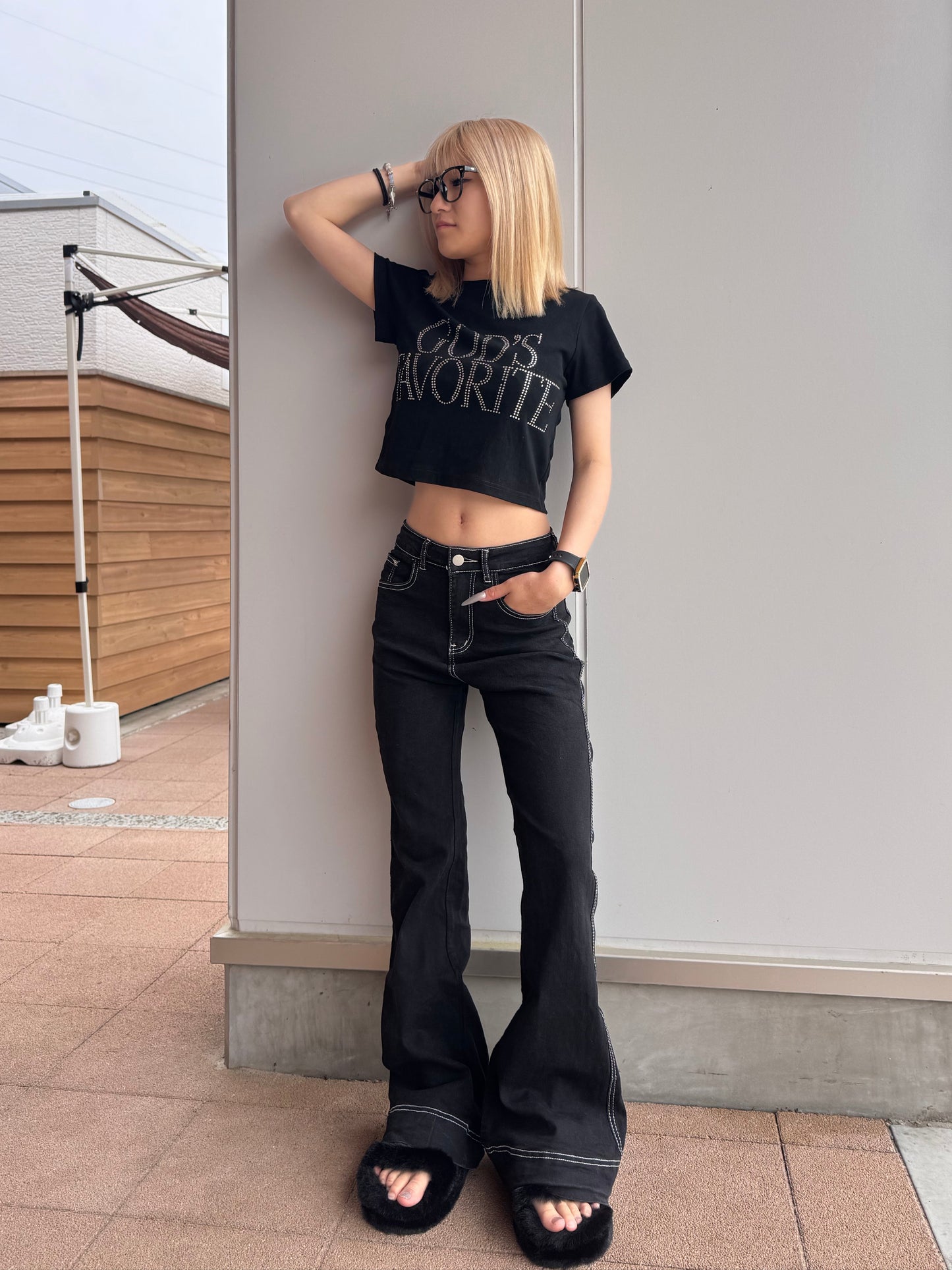 ローライズステッチデニムパンツ DPB42368