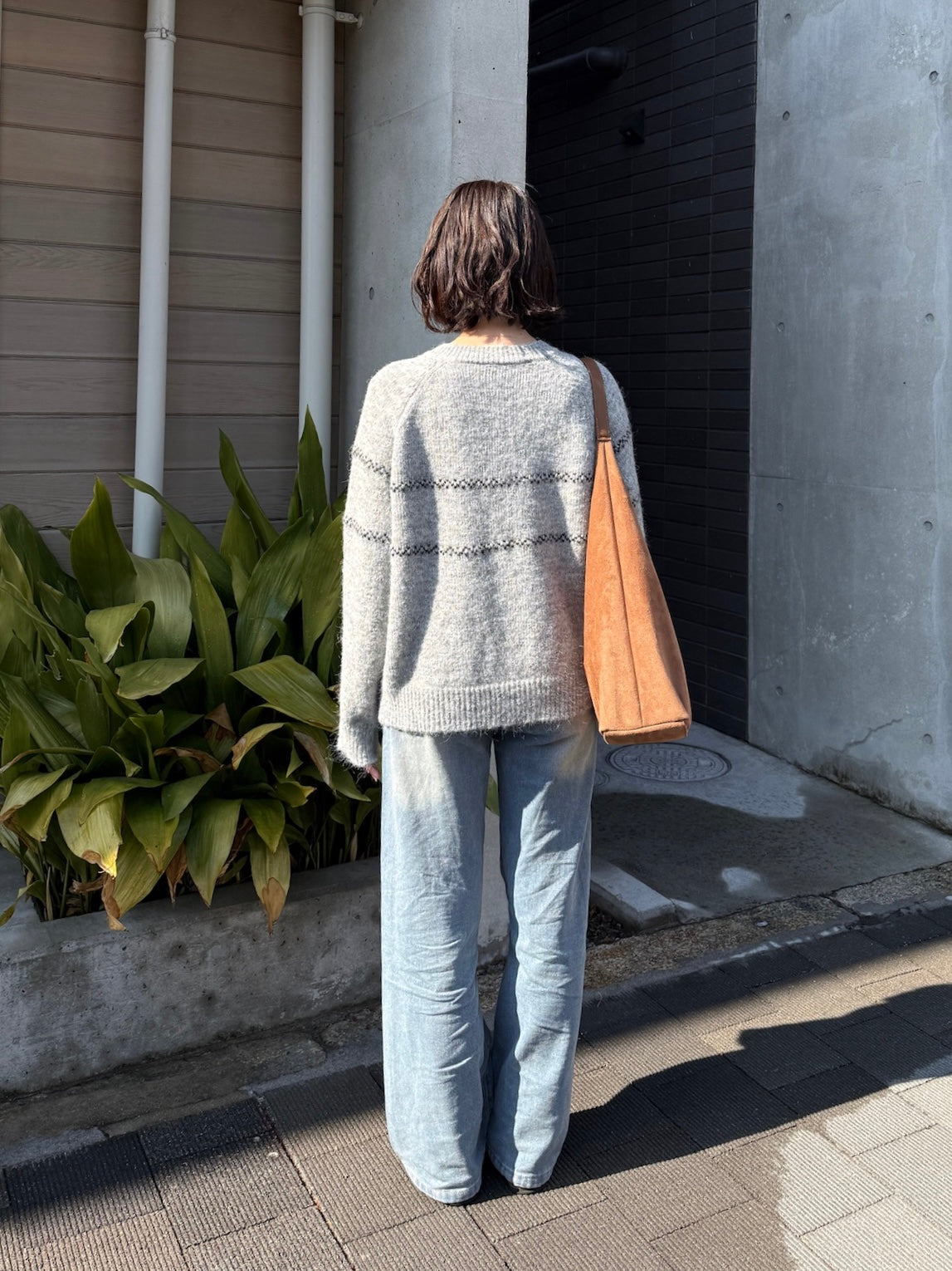 ウォッシュワイドストレートデニムパンツ DPC03024